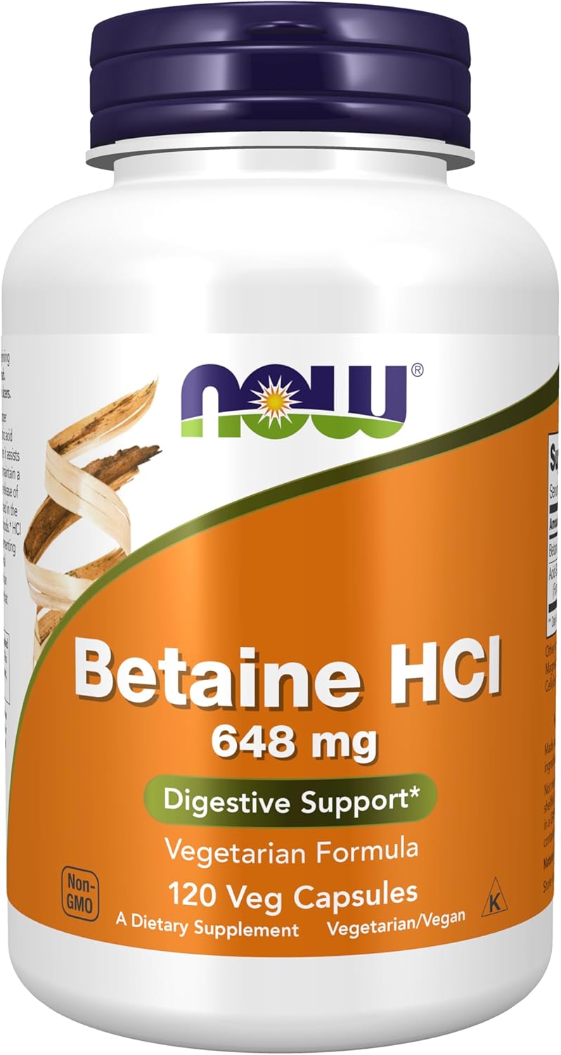 NOW Foods Supplements, Betaine HCl