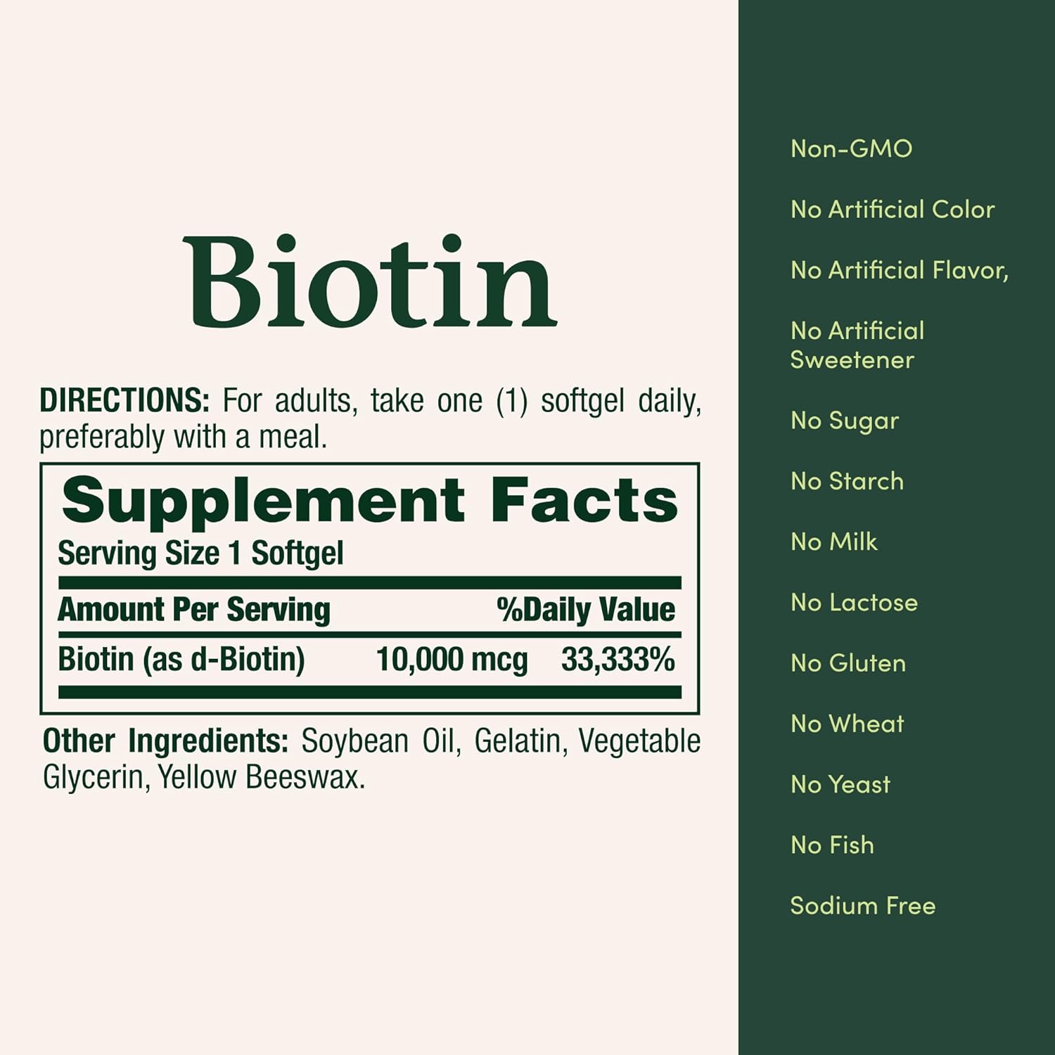Nature's Bounty Biotin